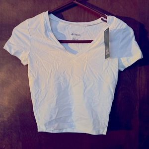 Cropped V Neck
